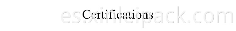 Certifications